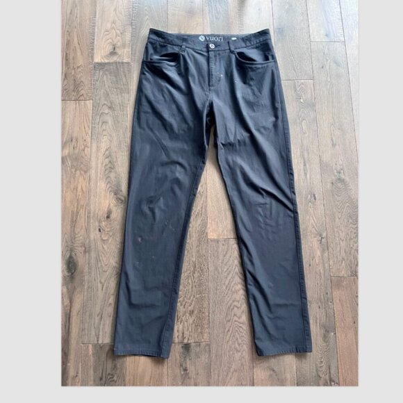 Vuori Men's Meta Pants Black Size 33x31 Performance Stretch Trousers Minor Flaws - Picture 1 of 10